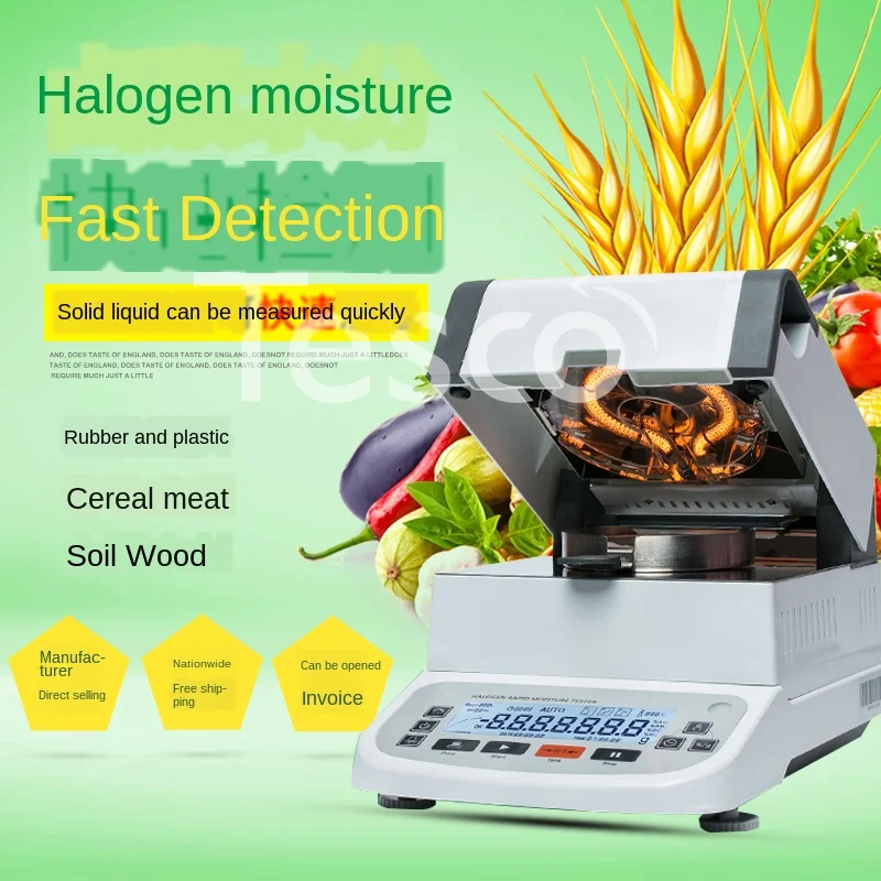 Детектор Влажности с твердым содержанием, анализатор влажности для быстрого приготовления пищи, измеритель влажности кукурузы, галогенный...
Детектор Влажности с твердым содержанием, анализатор влажности для быстрого приготовления пищи, измеритель влажности кукурузы, галогенный...