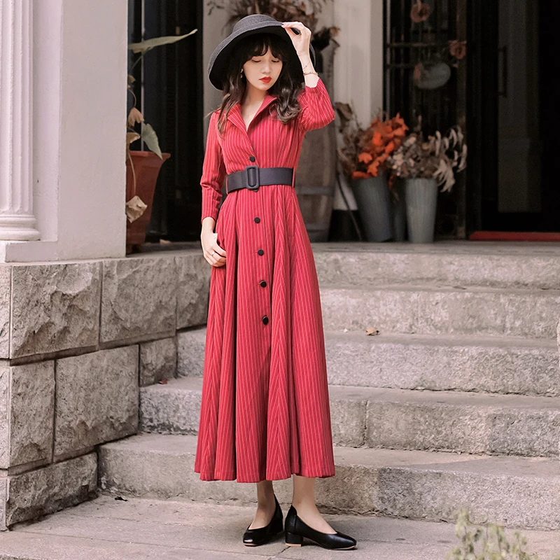 2019 women's new autumn and winter clothing winter French temperament long dress
2019 women's new autumn and winter clothing winter French temperament long dress