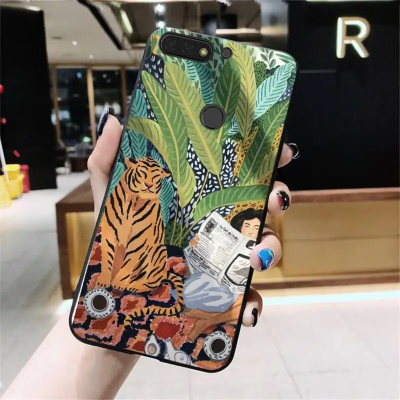 Tiger Animal Plant palm Tree Leaf Art Phone Case For Huawei Honor 7C 7A 8X 9X 8A 10i 20lite 9 10 lite 20 8C 8S 7S 9A 10X lite
Tiger Animal Plant palm Tree Leaf Art Phone Case For Huawei Honor 7C 7A 8X 9X 8A 10i 20lite 9 10 lite 20 8C 8S 7S 9A 10X lite