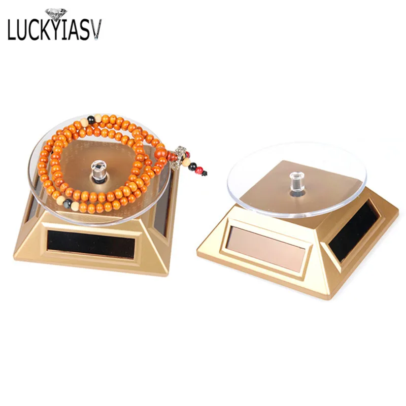 360 Turntable Solar Showcase Automatic Rotating Stand For Necklace Bracelet Watch Display 4 Color
360 Turntable Solar Showcase Automatic Rotating Stand For Necklace Bracelet Watch Display 4 Color