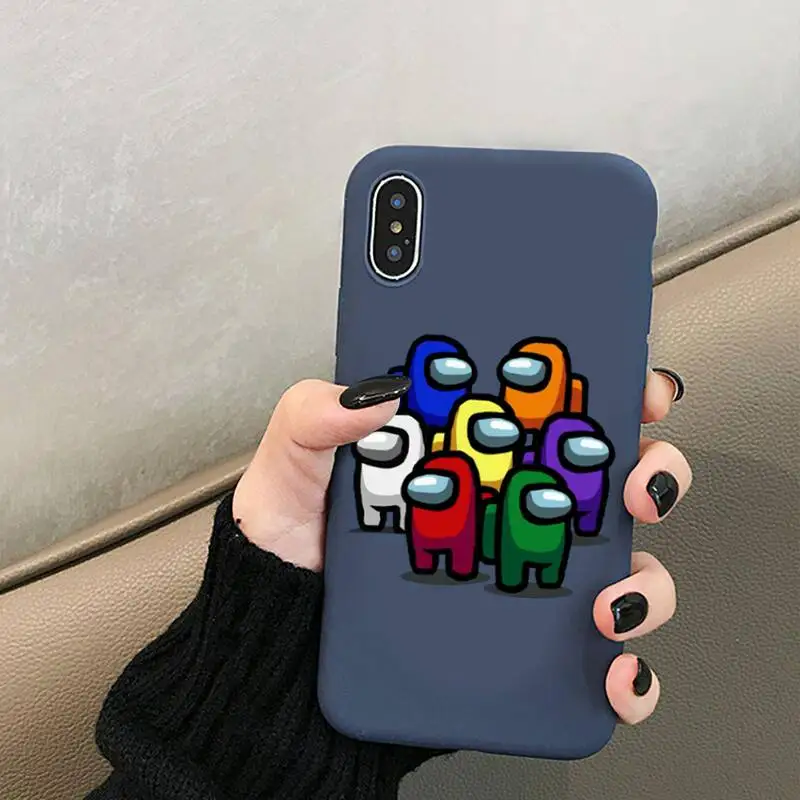 Cartoon Design-AmongS US Phone Cases for iPhone 12 mini 11 Pro XS MAX X XR 7 8 6 Plus Candy Color blue Soft Silicone Cover
Cartoon Design-AmongS US Phone Cases for iPhone 12 mini 11 Pro XS MAX X XR 7 8 6 Plus Candy Color blue Soft Silicone Cover