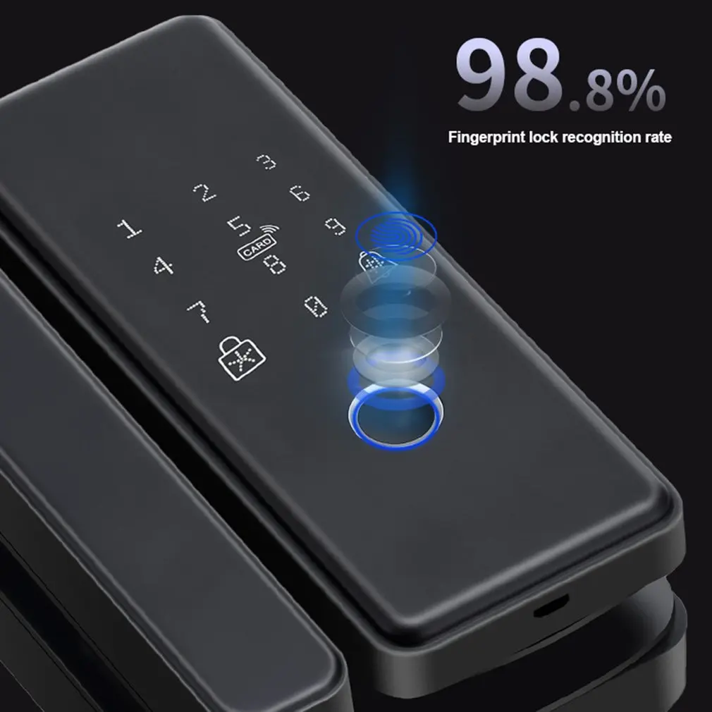 Door Lock Intelligent Fingerprint Lock Hole Free Glass Door No Wiring Lock Strong Usability And Practicability
Door Lock Intelligent Fingerprint Lock Hole Free Glass Door No Wiring Lock Strong Usability And Practicability