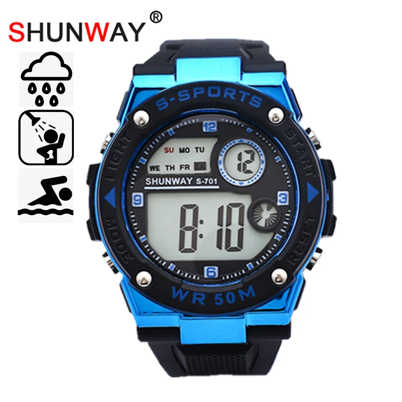 Kids LED Electronic Digital Watches 50M Waterproof Swimming Wristwatches Military Sports Watch Clock for Boys Girls Gift 701
Kids LED Electronic Digital Watches 50M Waterproof Swimming Wristwatches Military Sports Watch Clock for Boys Girls Gift 701