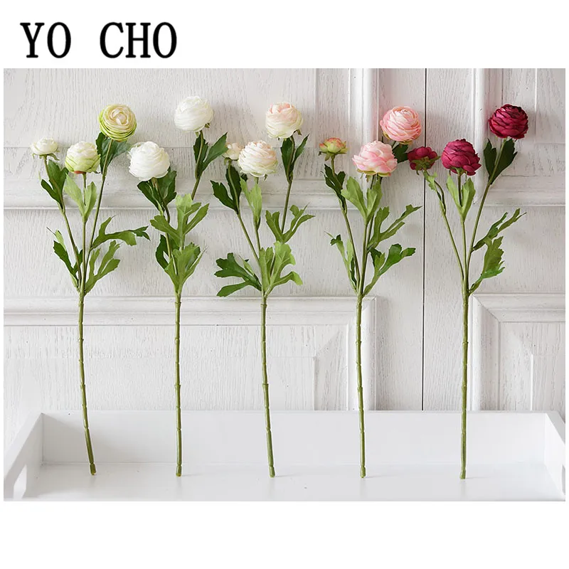 Искусственные цветы YO CHO для свадебных букетов искусственные пион из шёлки с 3