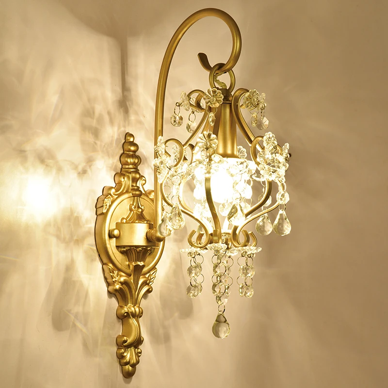 French Crystal Wall Lamp Living Room and Bedside Mirror Front Lamp Modern Corridor Aisle Light Bedroom Creative Lamps
French Crystal Wall Lamp Living Room and Bedside Mirror Front Lamp Modern Corridor Aisle Light Bedroom Creative Lamps