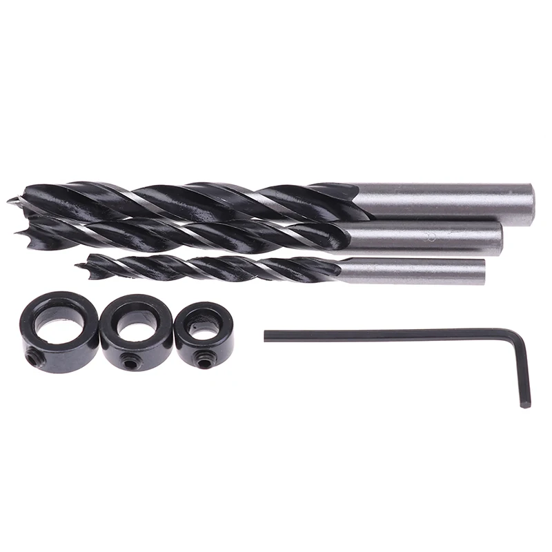 Woodworking Tree-point Drill Twist Drill 6/8/10mm Drill Bit Limit Ring Set High Quality
Woodworking Tree-point Drill Twist Drill 6/8/10mm Drill Bit Limit Ring Set High Quality