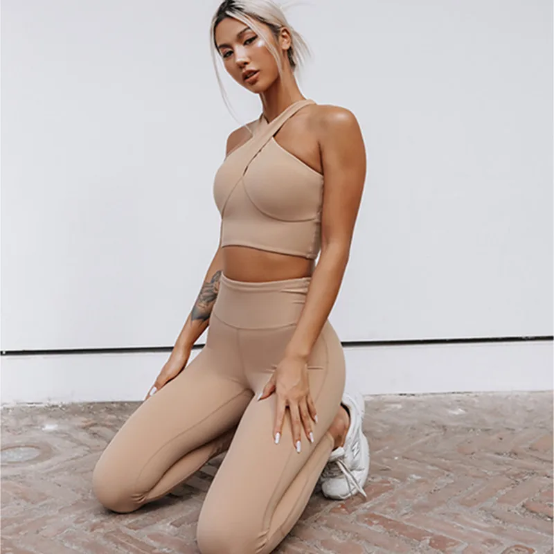 UA_ROCK Sexy Halter Shockproof Sports Bras Push Up Cross-Back Straps Running Fitness Bra Top Clothing Women Training Yoga Bras
UA_ROCK Sexy Halter Shockproof Sports Bras Push Up Cross-Back Straps Running Fitness Bra Top Clothing Women Training Yoga Bras