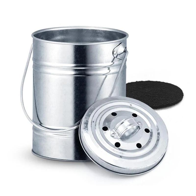 Compost Bin 3L-Includes Activated Carbon, For Anti-Odor In The Kitchen Pile Up Fertilizer
Compost Bin 3L-Includes Activated Carbon, For Anti-Odor In The Kitchen Pile Up Fertilizer