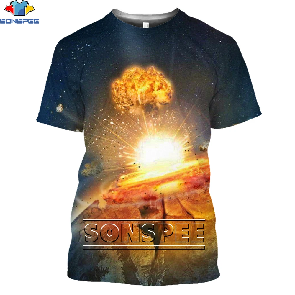 SONSPEE 3D Summer New Creative Men's Volcanic Eruption Printing T-shirt Men And Women Short-sleeved Hip-hop Street Tops
SONSPEE 3D Summer New Creative Men's Volcanic Eruption Printing T-shirt Men And Women Short-sleeved Hip-hop Street Tops