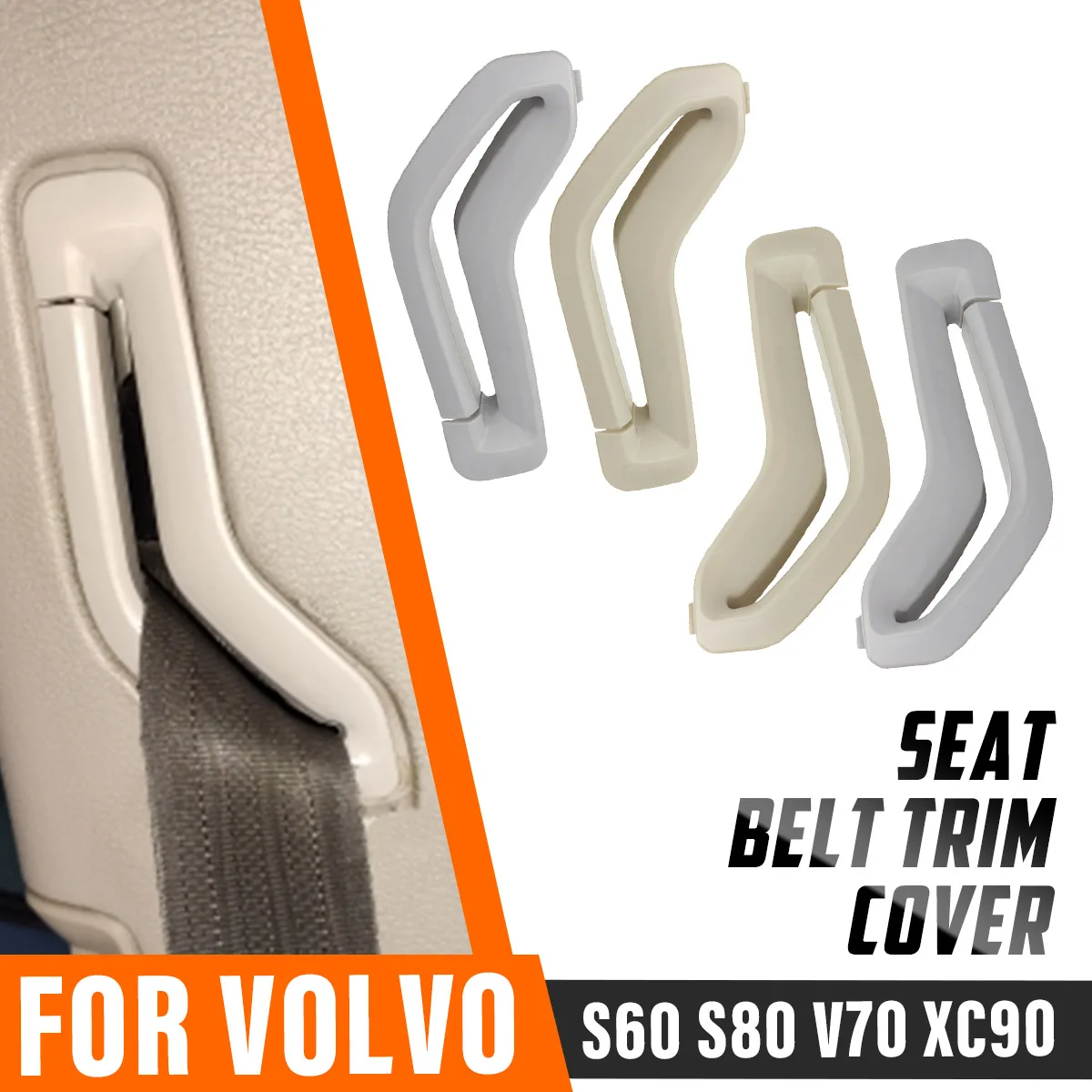 Left Right Front Seat Belt Retractor Guide Ring Belt Selector Gate Seat Belt Trim Cover For Volvo S80 V70 XC90 39885877
Left Right Front Seat Belt Retractor Guide Ring Belt Selector Gate Seat Belt Trim Cover For Volvo S80 V70 XC90 39885877
