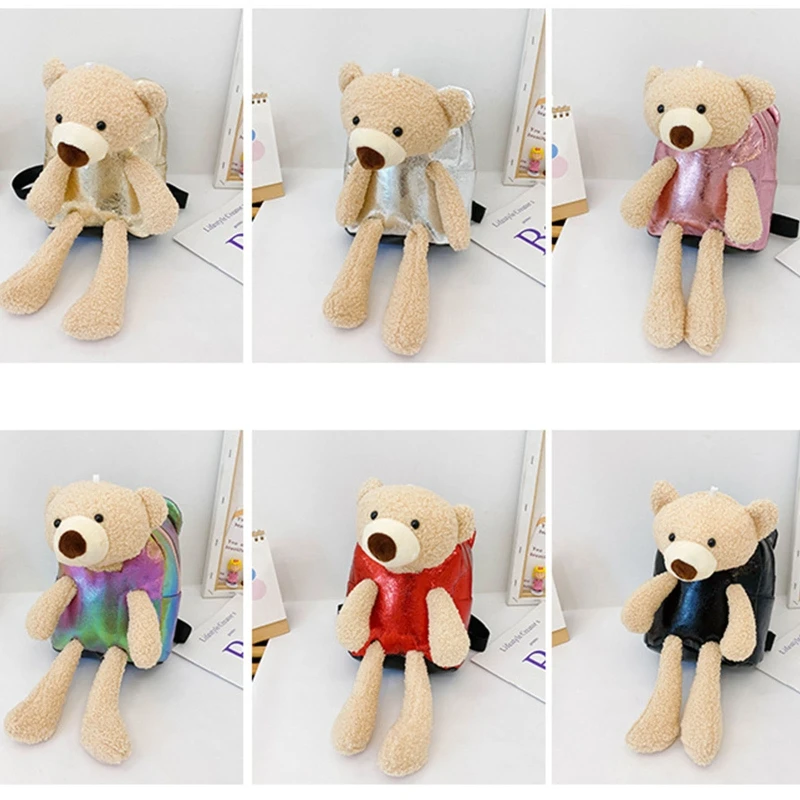 Cute Cartoon Plush Bear Kids Backpacks Stuffed Animal Toddler Toy for Boys and Girls Outdoor Traveling Kindergarten M68C
Cute Cartoon Plush Bear Kids Backpacks Stuffed Animal Toddler Toy for Boys and Girls Outdoor Traveling Kindergarten M68C