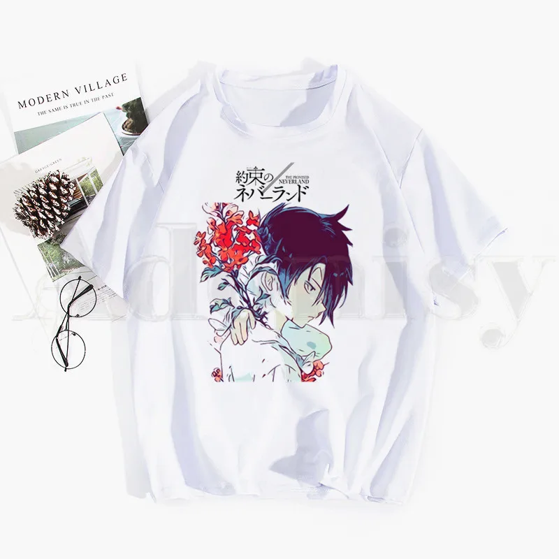 The Promised Neverland Emma Norman Ray Anime Tshirt Hip Hop Girl Print Top Tees Harajuku Tshirts Men Fashion Summer T-shirts 
The Promised Neverland Emma Norman Ray Anime Tshirt Hip Hop Girl Print Top Tees Harajuku Tshirts Men Fashion Summer T-shirts