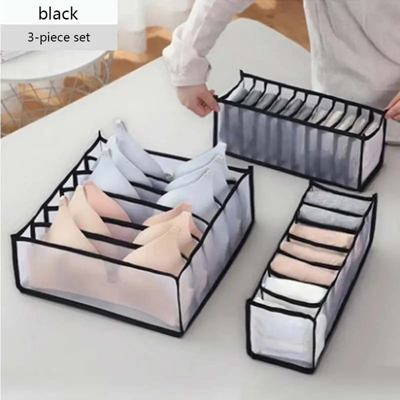 Underwear storage box socks household use for folding mesh tie socks socks shorts storage bag
Underwear storage box socks household use for folding mesh tie socks socks shorts storage bag