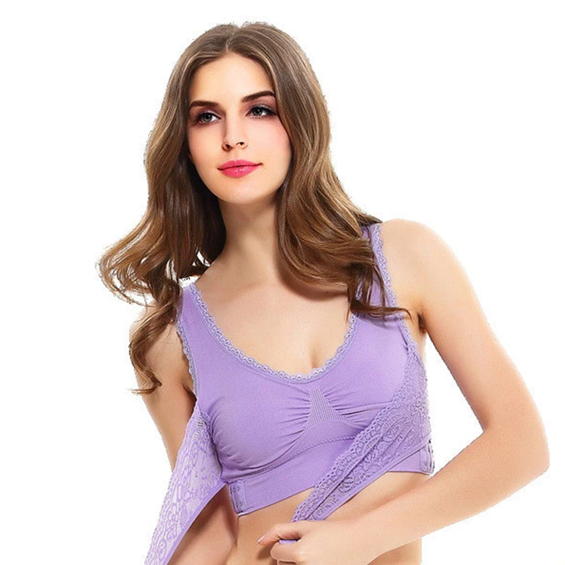 Hot Ladies Underwear Sexy Ladies Lace Solid Color Bras Female Cross Side Buckle Wireless Push Up Breathable Sports Bra 
Hot Ladies Underwear Sexy Ladies Lace Solid Color Bras Female Cross Side Buckle Wireless Push Up Breathable Sports Bra