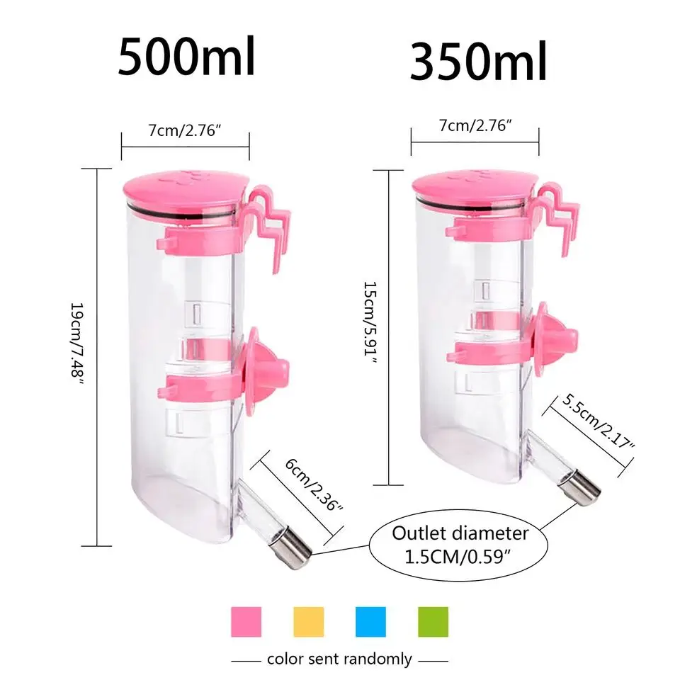 Pet Supplies 500ml Water Feeder Drinking Kettle Container Pet Water Dispenser Hanging Cage Automatic Drinking Pot
Pet Supplies 500ml Water Feeder Drinking Kettle Container Pet Water Dispenser Hanging Cage Automatic Drinking Pot