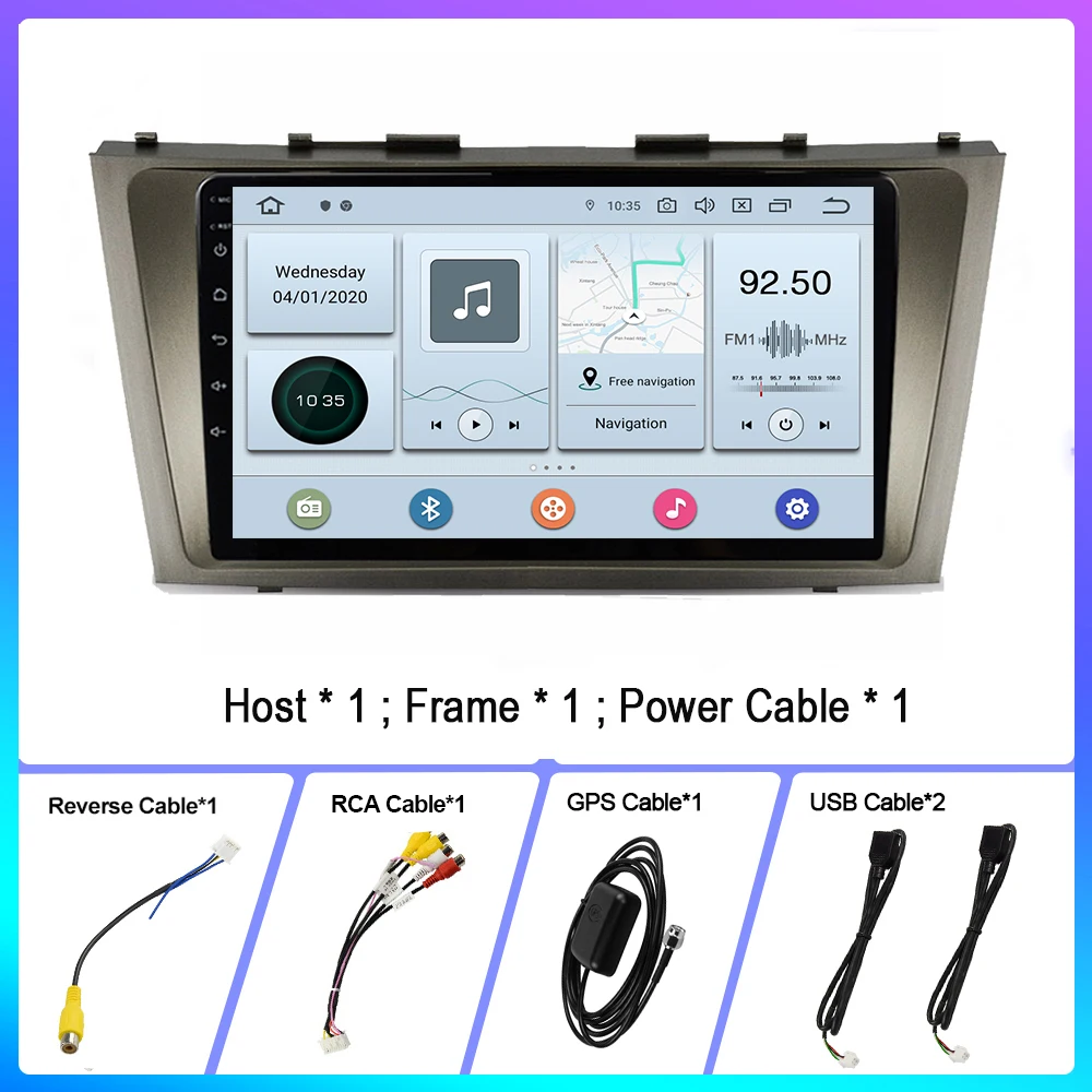 8 Core Android 10 Car Radio Autoradio for Toyota Camry 6 2006-2011 Multimedia Video Player GPS Navigation Touch Screen 2 Din DVD
8 Core Android 10 Car Radio Autoradio for Toyota Camry 6 2006-2011 Multimedia Video Player GPS Navigation Touch Screen 2 Din DVD