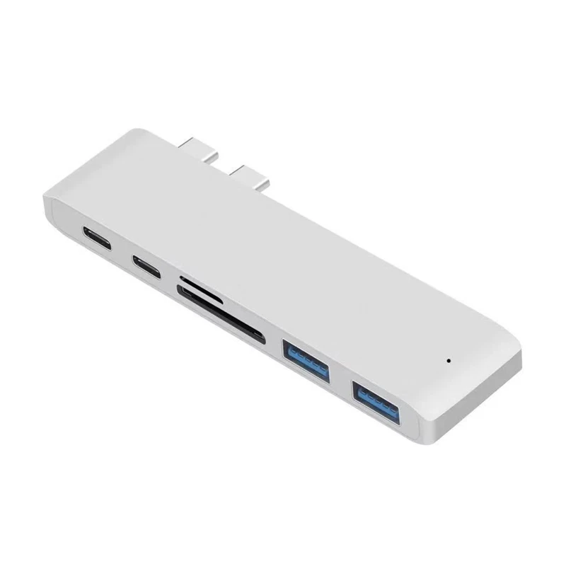 Multifuction 6 in 1 USB Hub Type C to USB 3.0 TF/SD Card Reader PD Charging Adapter for MacBook Pro for MateBook
Multifuction 6 in 1 USB Hub Type C to USB 3.0 TF/SD Card Reader PD Charging Adapter for MacBook Pro for MateBook