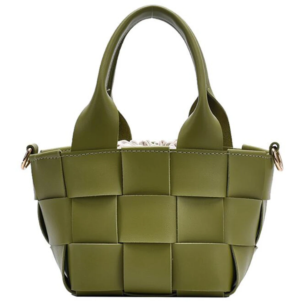 Ladies Small Bag Mini Bucket Bag Lady Tote PU Leather Woven Messenger Bag Handbags Novelty Design Shoulder Bag for Women
Ladies Small Bag Mini Bucket Bag Lady Tote PU Leather Woven Messenger Bag Handbags Novelty Design Shoulder Bag for Women