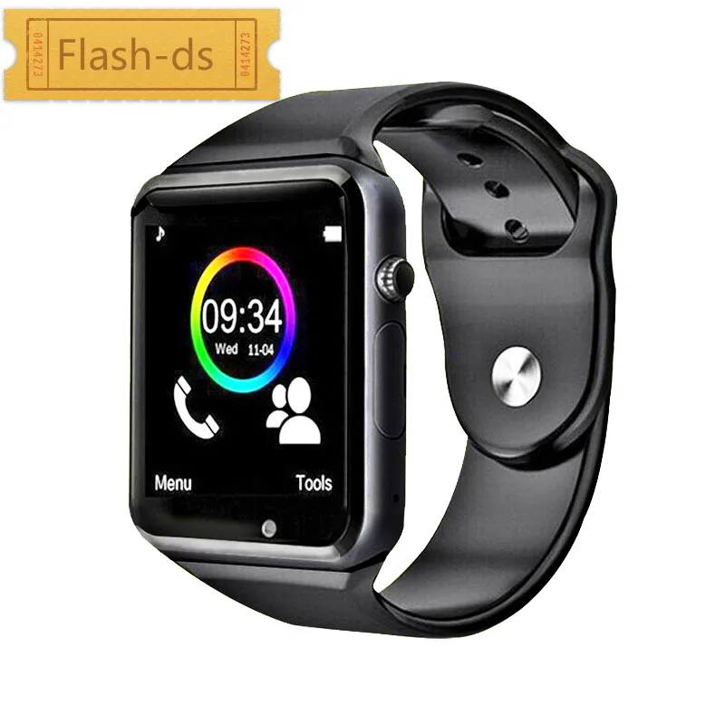 Flash ds Bluetooth A1 Смарт часы спортивные наручные Поддержка 2G SIM TF камера Smartwatch для