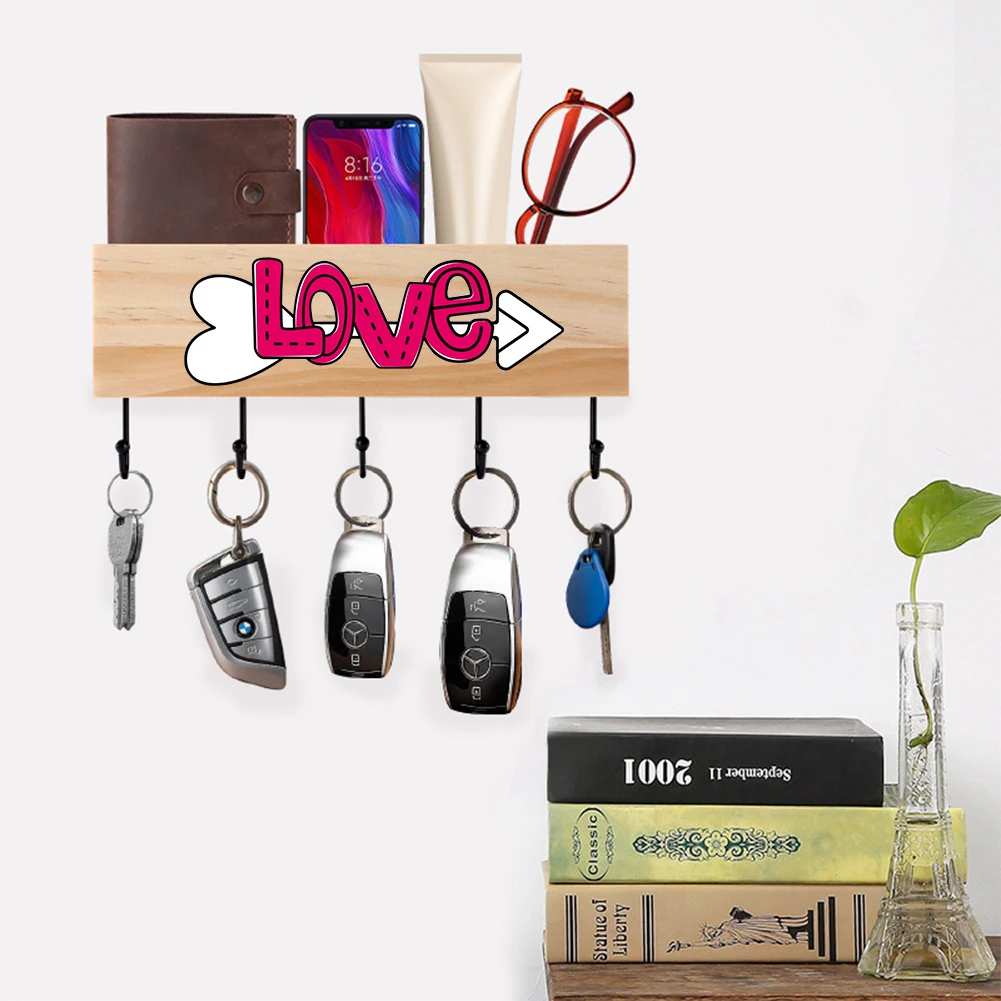 Rack Storage Key Wooden Hanger Home Wall Love Hallway Home Hanging Hooks Space Saving Door Back Decorative Room Wall Decoration
Rack Storage Key Wooden Hanger Home Wall Love Hallway Home Hanging Hooks Space Saving Door Back Decorative Room Wall Decoration