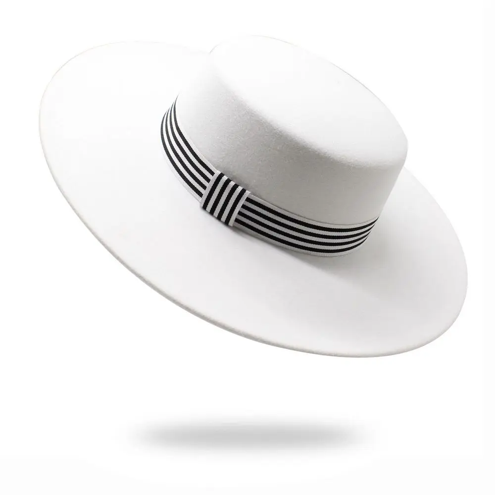 Autumn And Winter Hats For Women Fedoras Ladies Caps Woolen Striped Strap Grace Prom High Quality Outdoor Felt LM0070
Autumn And Winter Hats For Women Fedoras Ladies Caps Woolen Striped Strap Grace Prom High Quality Outdoor Felt LM0070