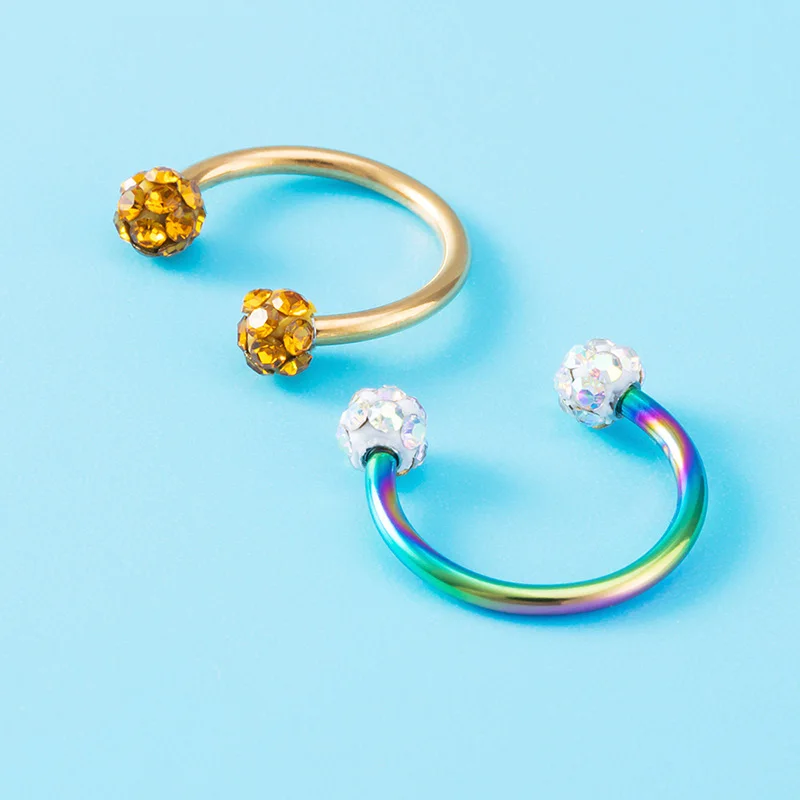 1-5pcs Crystal Septum Piercing Nose Ring Hoop Cartilage Earring Lip Stud Circular Barbell Ear Tragus Helix Horseshoe Jewelry 16G
1-5pcs Crystal Septum Piercing Nose Ring Hoop Cartilage Earring Lip Stud Circular Barbell Ear Tragus Helix Horseshoe Jewelry 16G