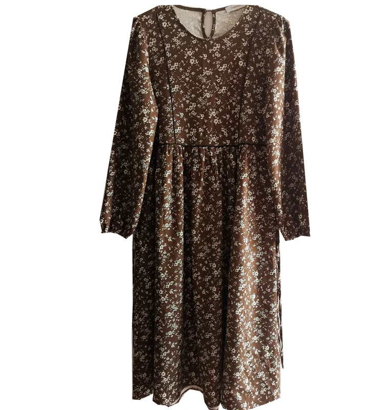 702# 2021 Spring Floral Printed Materntiy Long Dress Vintage Large Size Loose Clothes for Pregnant Women Ties Waist Pregnancy
702# 2021 Spring Floral Printed Materntiy Long Dress Vintage Large Size Loose Clothes for Pregnant Women Ties Waist Pregnancy