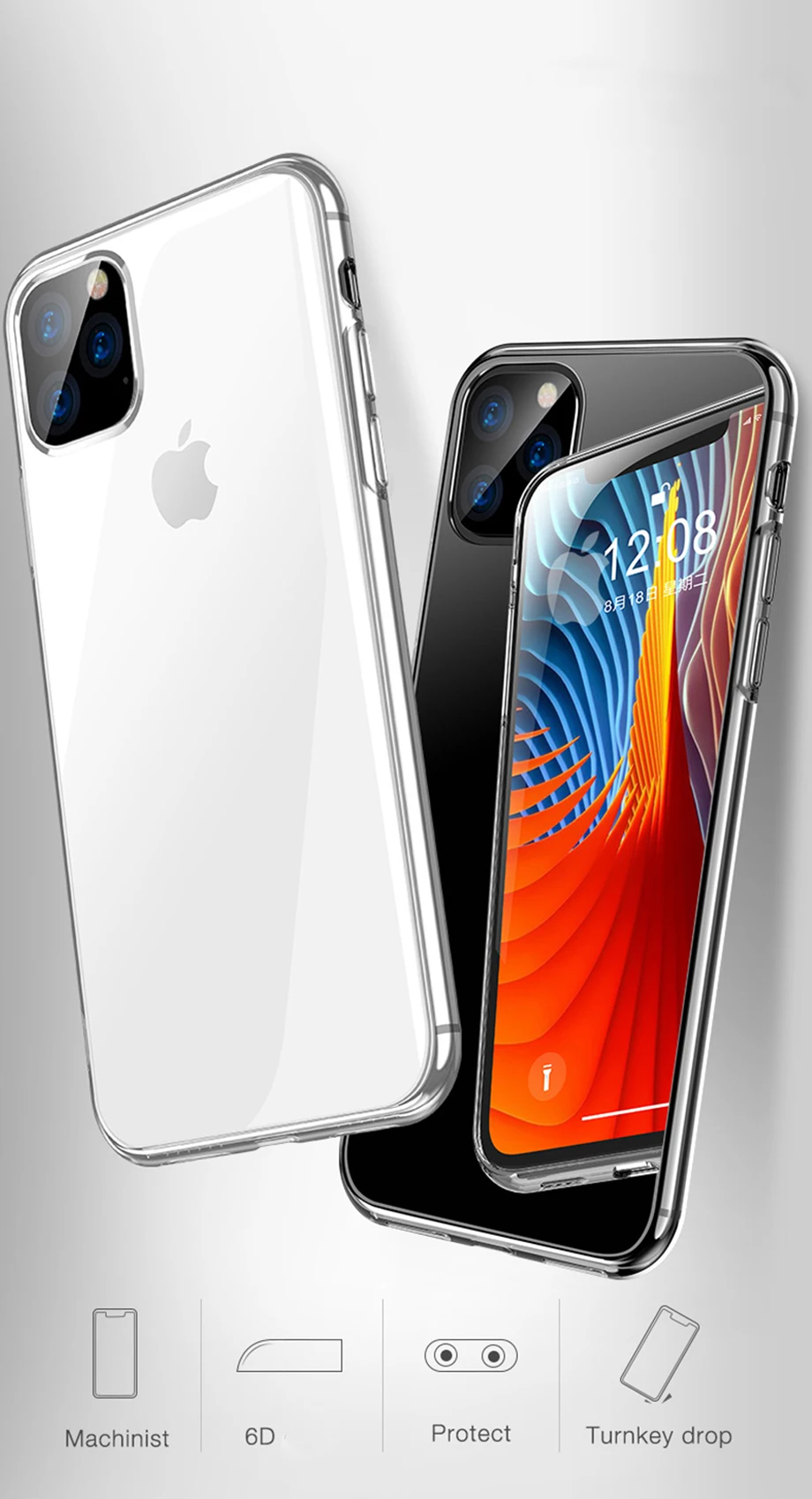 Silicone Ultra Thin Clear Case For iPhone 11 12 Pro Max XS Max XR X Soft TPU For iPhone 5 6 6s 7 8 SE 2020 Back Cover Phone Case
Silicone Ultra Thin Clear Case For iPhone 11 12 Pro Max XS Max XR X Soft TPU For iPhone 5 6 6s 7 8 SE 2020 Back Cover Phone Case