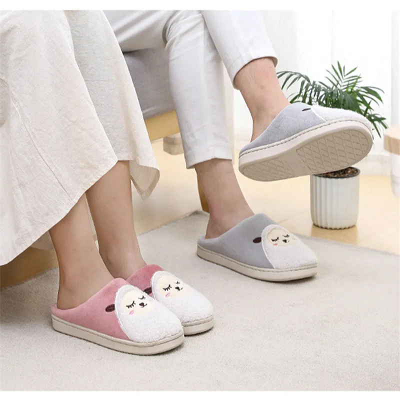 Fashion Winter Women Slippers Cartoon Sheep Home Fur Slippers Slip On Winter Warm House Shoes Men Women Indoor Outdoor Shoes 44 
Fashion Winter Women Slippers Cartoon Sheep Home Fur Slippers Slip On Winter Warm House Shoes Men Women Indoor Outdoor Shoes 44