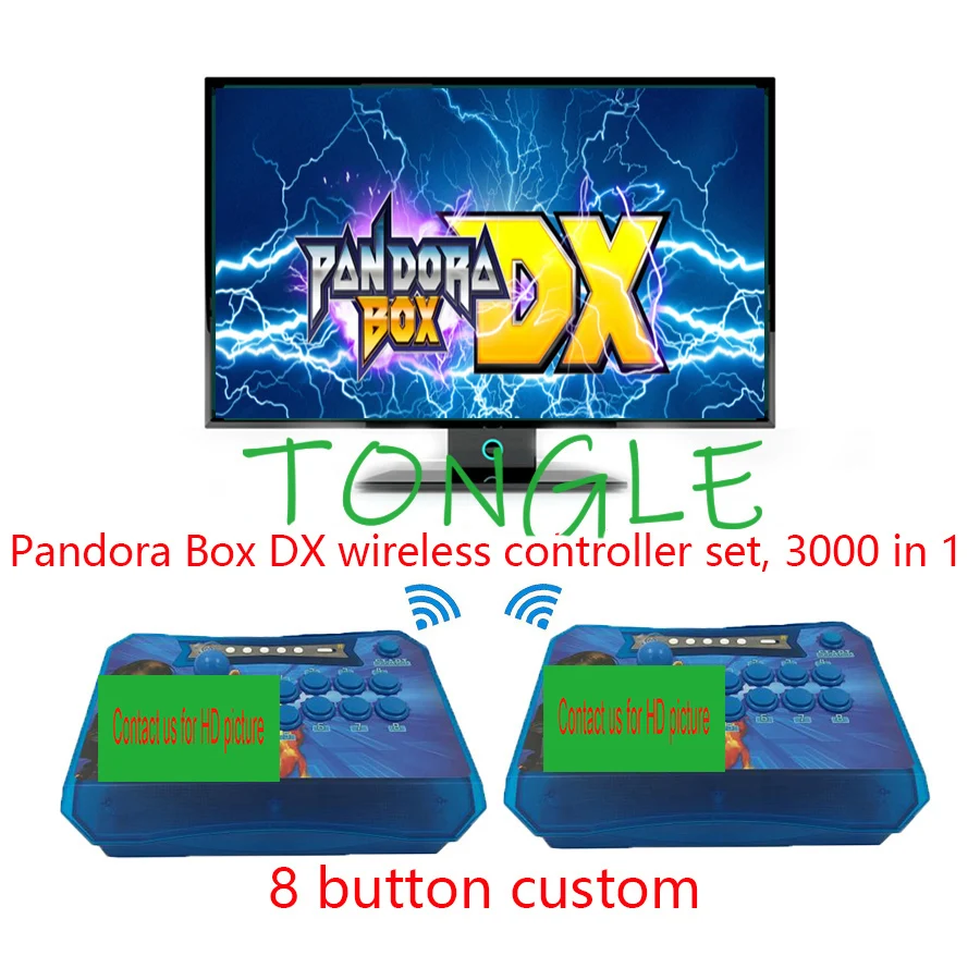 2020 Pandora Box DX 8 кнопочный пользовательский 3000 в 1 2 игрока имеет 3P 4P игра для экономии