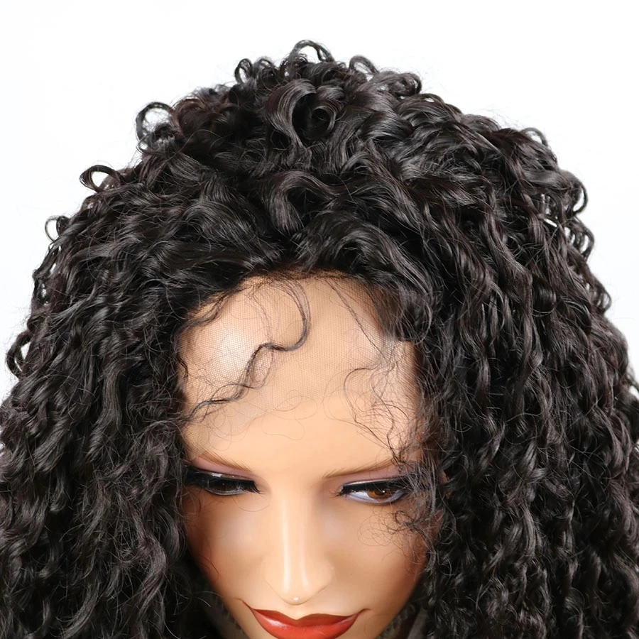 Curly Hair Lace Front Wigs Synthetic No Gel Ajustable Cap Headband Wig Easy Install Heat Resistant Fiber for Black Women
Curly Hair Lace Front Wigs Synthetic No Gel Ajustable Cap Headband Wig Easy Install Heat Resistant Fiber for Black Women