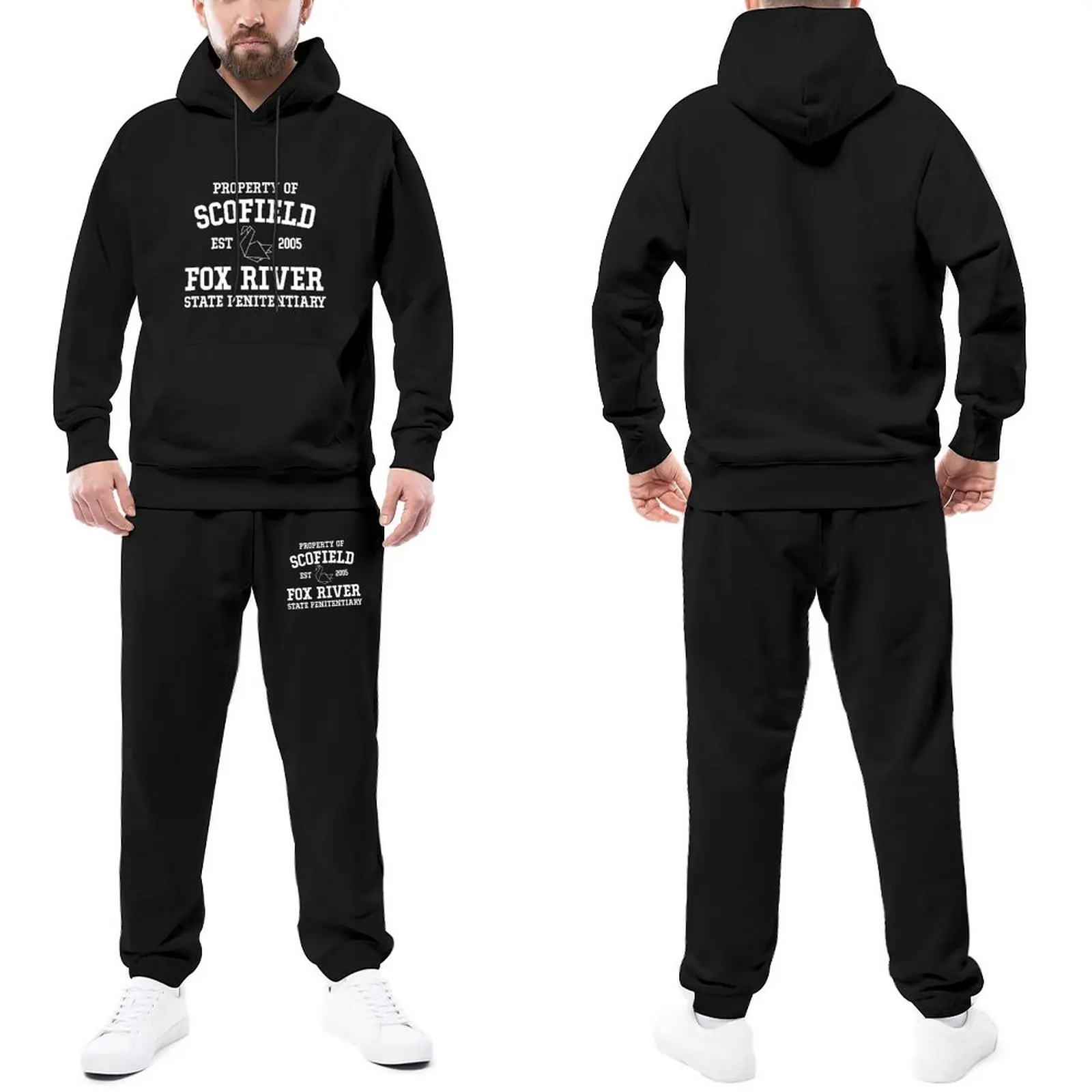 Prison Break Mens Tracksuit Set Prison Break Style Sweatsuits WinterSweatpants and Hoodie Set Man
Prison Break Mens Tracksuit Set Prison Break Style Sweatsuits WinterSweatpants and Hoodie Set Man