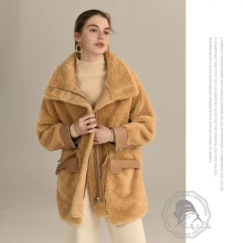 Winter Women High Quality real lambswool Fur OverCoats Luxury Long Loose Thick Warm Plus Size Female 2019 yellow free ship
Winter Women High Quality real lambswool Fur OverCoats Luxury Long Loose Thick Warm Plus Size Female 2019 yellow free ship