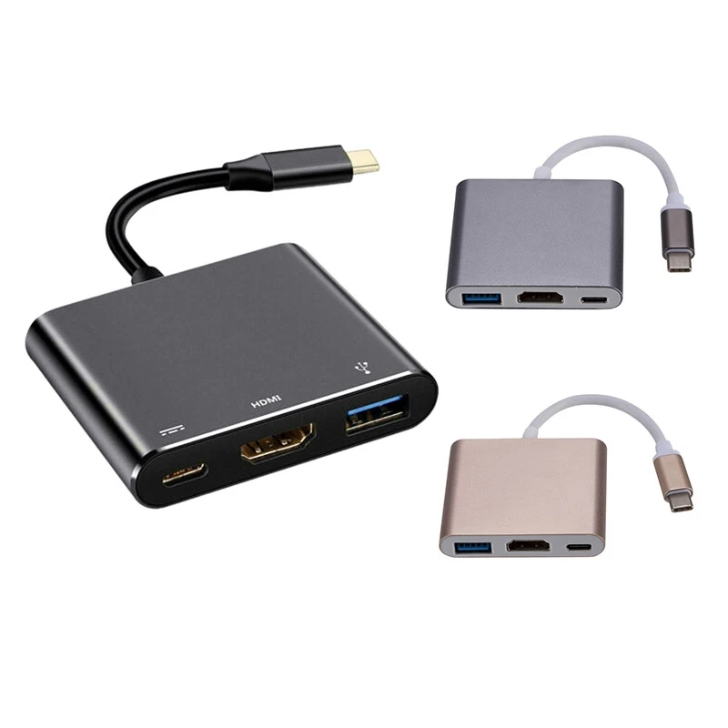 Конвертер USB 3,1 с USB C на HDMI-совместимый адаптер Тип C на HDMI-совместимый/USB 3,0/Type-C алюминий
Конвертер USB 3,1 с USB C на HDMI-совместимый адаптер Тип C на HDMI-совместимый/USB 3,0/Type-C алюминий