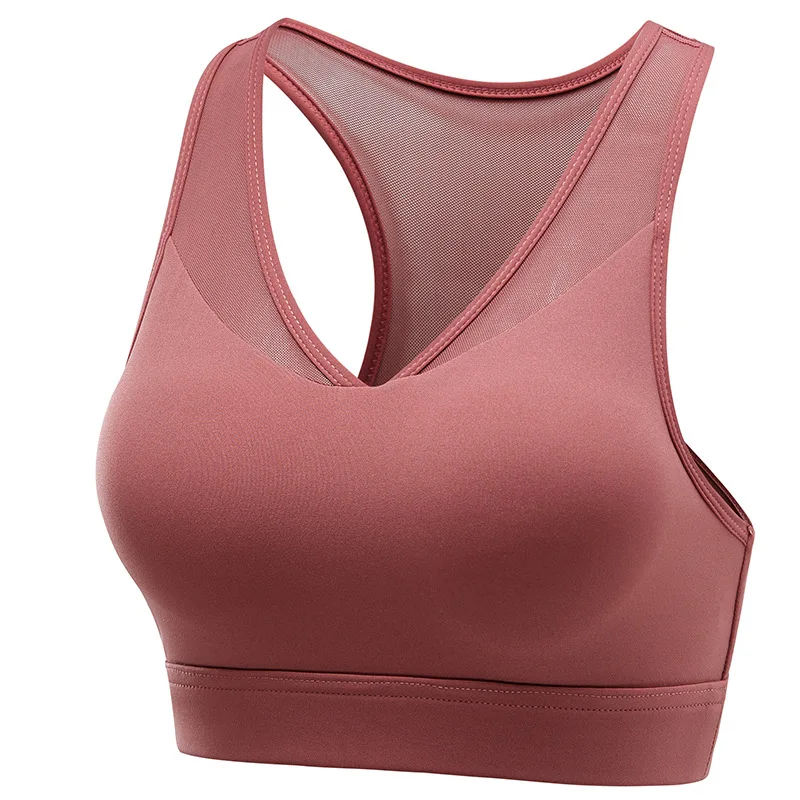 Sports vest mesh stitching beauty back bra running breathable gathering fitness sports underwear outer wear
Sports vest mesh stitching beauty back bra running breathable gathering fitness sports underwear outer wear