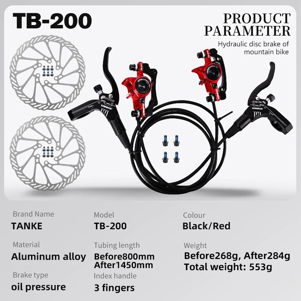 TANKE MTB Bike Oil Disc Brake 160mm Rotor Caliper Hydraulic Brake Mountain Bicycle Two Way Brake Hydraulic Disc Brake Accessory
TANKE MTB Bike Oil Disc Brake 160mm Rotor Caliper Hydraulic Brake Mountain Bicycle Two Way Brake Hydraulic Disc Brake Accessory
