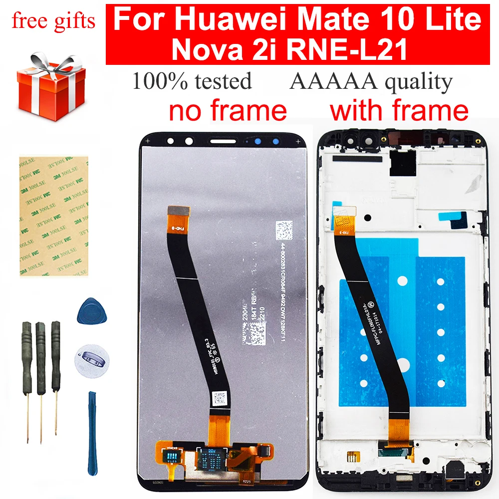 5 9 ''для Huawei Mate 10 Lite lcd сенсорный экран дигитайзер сборка ЖК дисплей Nova 2i RNE L21