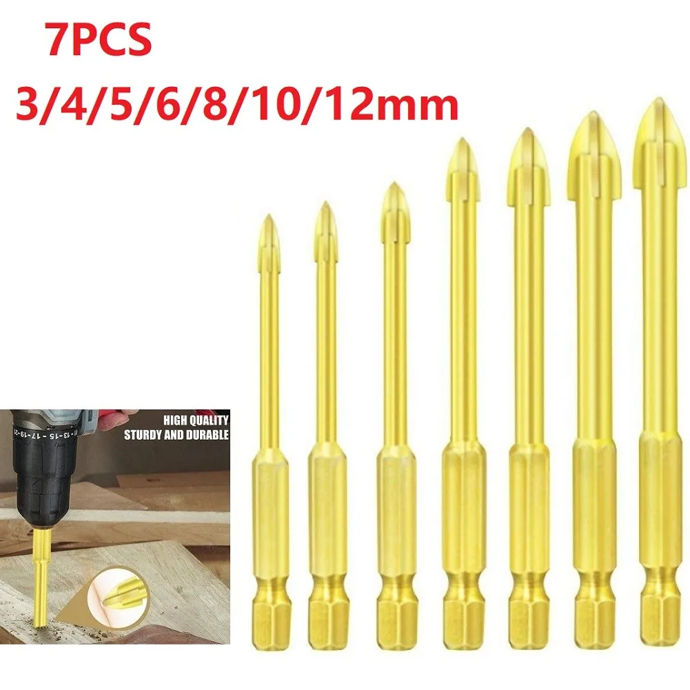 7Pcs Efficient Universal Tungsten Carbide Glass Drill Bit Set Alloy Carbide Point Glass Cross Alloy Drill Bit Tip Opening Tools
7Pcs Efficient Universal Tungsten Carbide Glass Drill Bit Set Alloy Carbide Point Glass Cross Alloy Drill Bit Tip Opening Tools