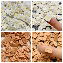 Boxi Additives For Slime New Polymer Clay Cute Egg Cake Supplies Sprinkle DIY Kit Slice Topping For Fluffy Clear Cloud Slime