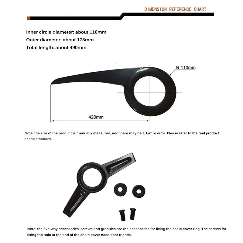 1PC Bicycle Chain Guard Cover Waterproof Portable Practical For Outdoor Mountain Road Bike Cycling Accessories Black Chain Cover 
1PC Bicycle Chain Guard Cover Waterproof Portable Practical For Outdoor Mountain Road Bike Cycling Accessories Black Chain Cover