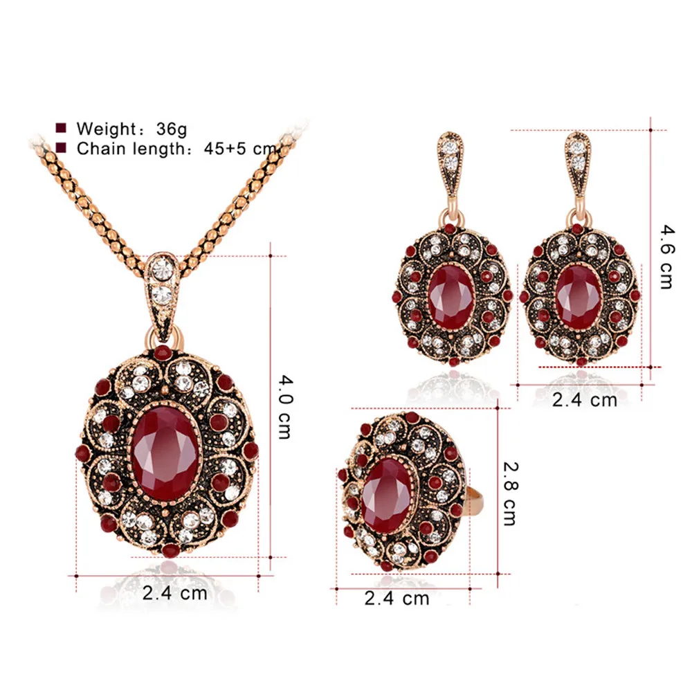 New Women Vintage Necklace Earring Ring Set Metal Jewelry Bib Pendant Chain Necklace Set Jewelry Gifts collares para mujer
New Women Vintage Necklace Earring Ring Set Metal Jewelry Bib Pendant Chain Necklace Set Jewelry Gifts collares para mujer