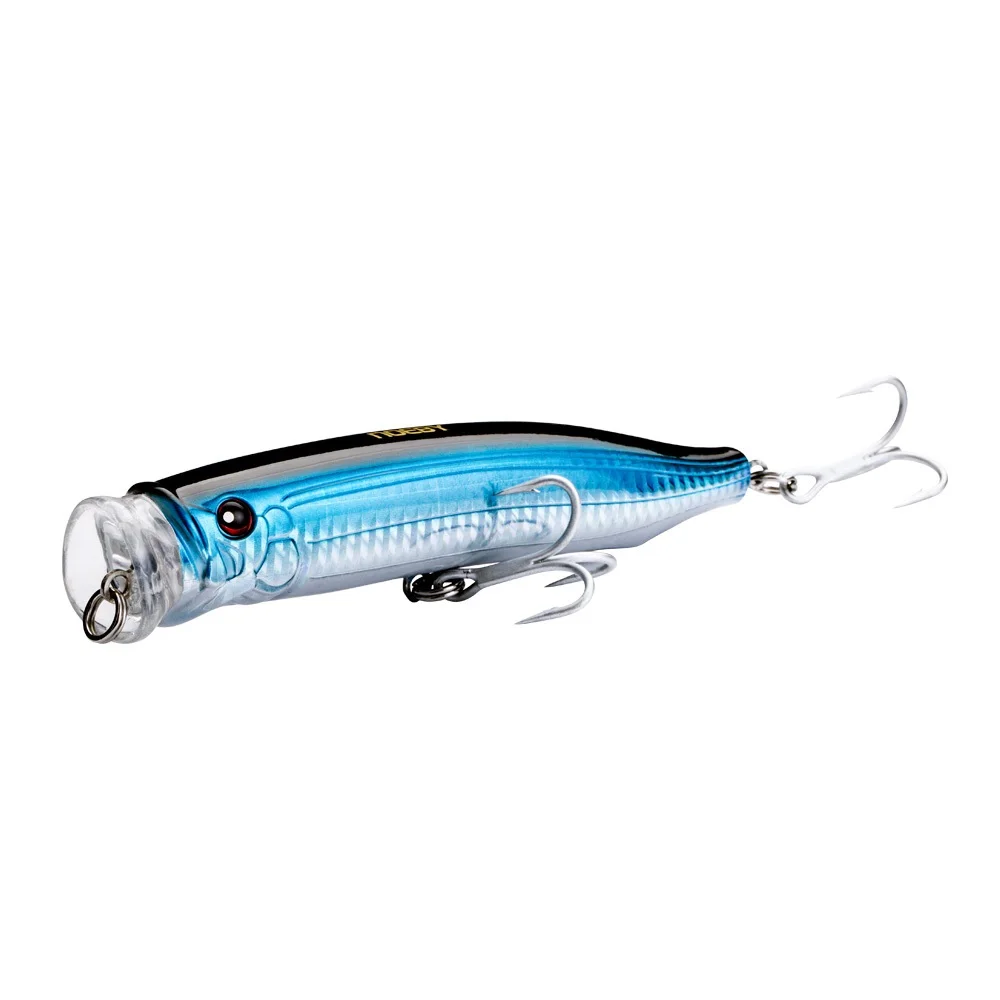 Рыболовная приманка NOEBY Top Water Popper 12 см 29 г жесткая с японскими тройными крючками