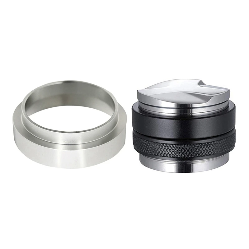 Stainless Steel Coffee Dosing Ring with 51mm Espresso Tamper & Distributor, Dual Head Coffee Leveler
Stainless Steel Coffee Dosing Ring with 51mm Espresso Tamper & Distributor, Dual Head Coffee Leveler