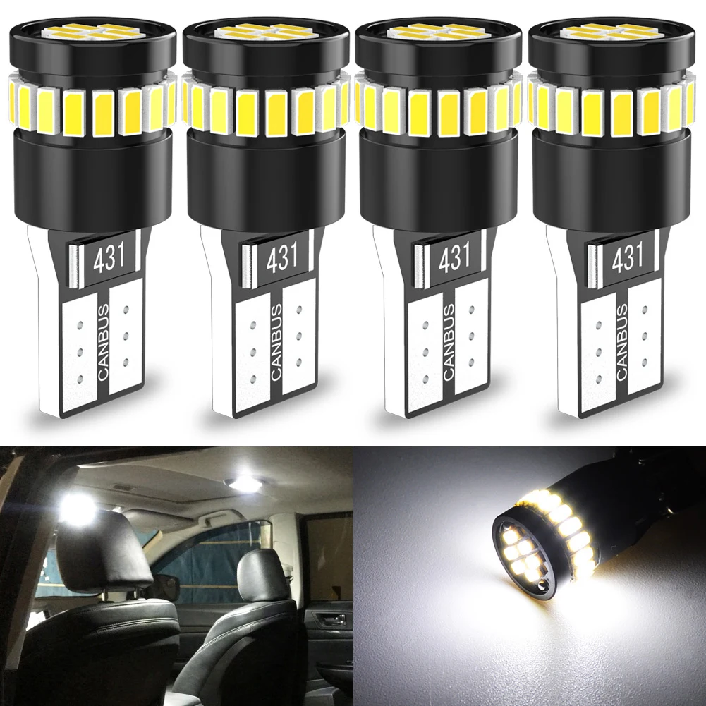 4pcs Canbus W5W T10 LED Bulbs For Car Parking Position Lights Interior Map Dome Lights 12V White Auto Lamp White Red Orange Blue
4pcs Canbus W5W T10 LED Bulbs For Car Parking Position Lights Interior Map Dome Lights 12V White Auto Lamp White Red Orange Blue