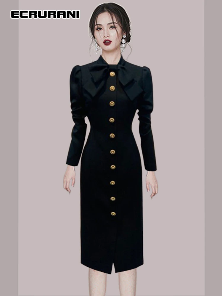 Повседневное однотонное платье-миди ECRURANI в стиле пэчворк с бантом для женщин приталенные темпераментные платья с длинным рукавом и высокой...
Повседневное однотонное платье-миди ECRURANI в стиле пэчворк с бантом для женщин приталенные темпераментные платья с длинным рукавом и высокой...