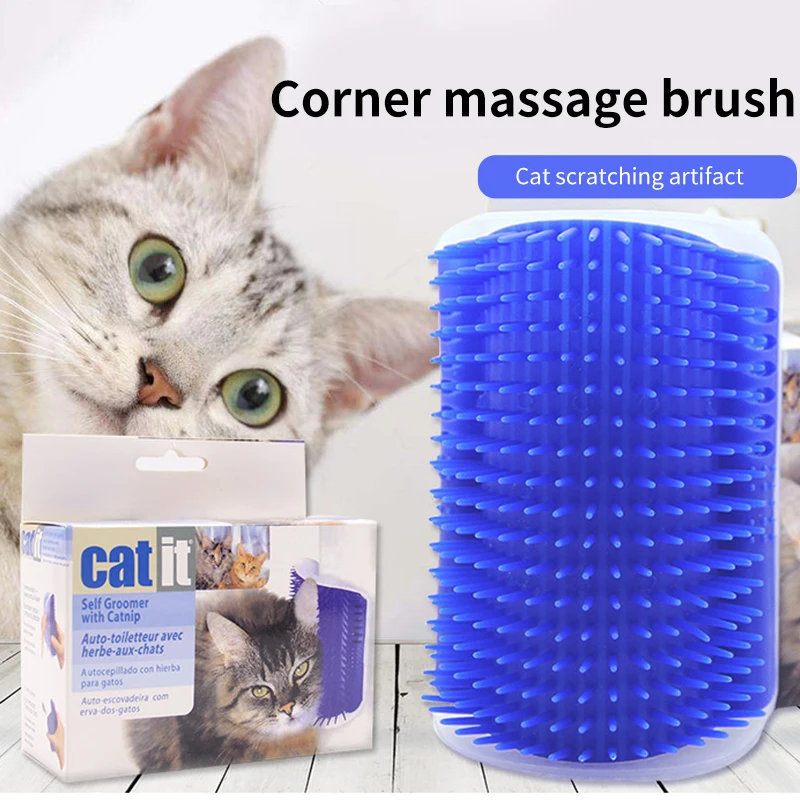 Blue Cat Massage Brush Dog Corner Scratching Rubbing Self Groomer Comb Pet Dog Cat Accessories Bath Brush
Blue Cat Massage Brush Dog Corner Scratching Rubbing Self Groomer Comb Pet Dog Cat Accessories Bath Brush