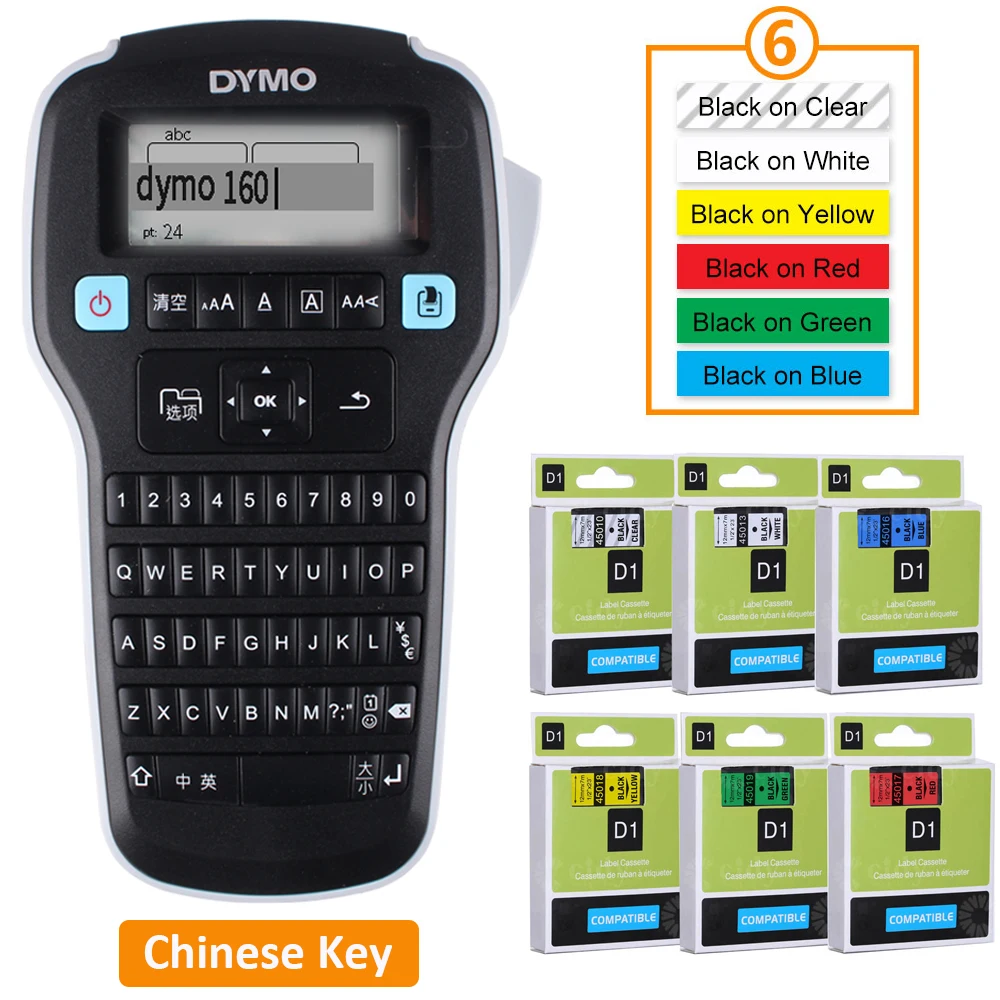 (Китайский ключ) Оригинальный Dymo LabelManager LM160 LM-160 add 6 tape 45010 45013 45016 45017 45018 для Dymo D1 Label Maker
(Китайский ключ) Оригинальный Dymo LabelManager LM160 LM-160 add 6 tape 45010 45013 45016 45017 45018 для Dymo D1 Label Maker