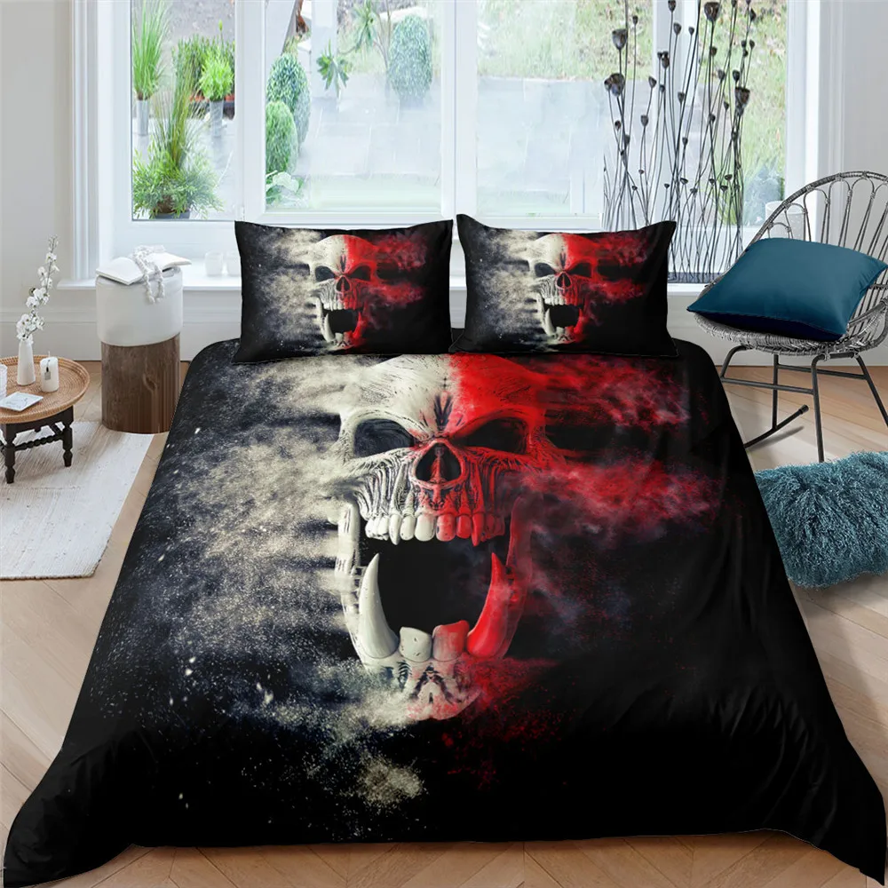 3D Skull Printed US/EU/AU Size Single Double Queen King 2/3pcs Microfiber Bedding Set Quilt Duvet Cover Set
3D Skull Printed US/EU/AU Size Single Double Queen King 2/3pcs Microfiber Bedding Set Quilt Duvet Cover Set