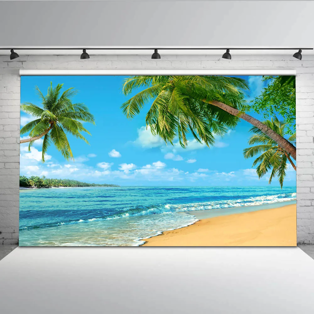 Blue Sky and Sea Wave Backgrounds for Photography Summer Holiday Sandy Beach Backdrops Photo Shoot Palm Tree G-502
Blue Sky and Sea Wave Backgrounds for Photography Summer Holiday Sandy Beach Backdrops Photo Shoot Palm Tree G-502