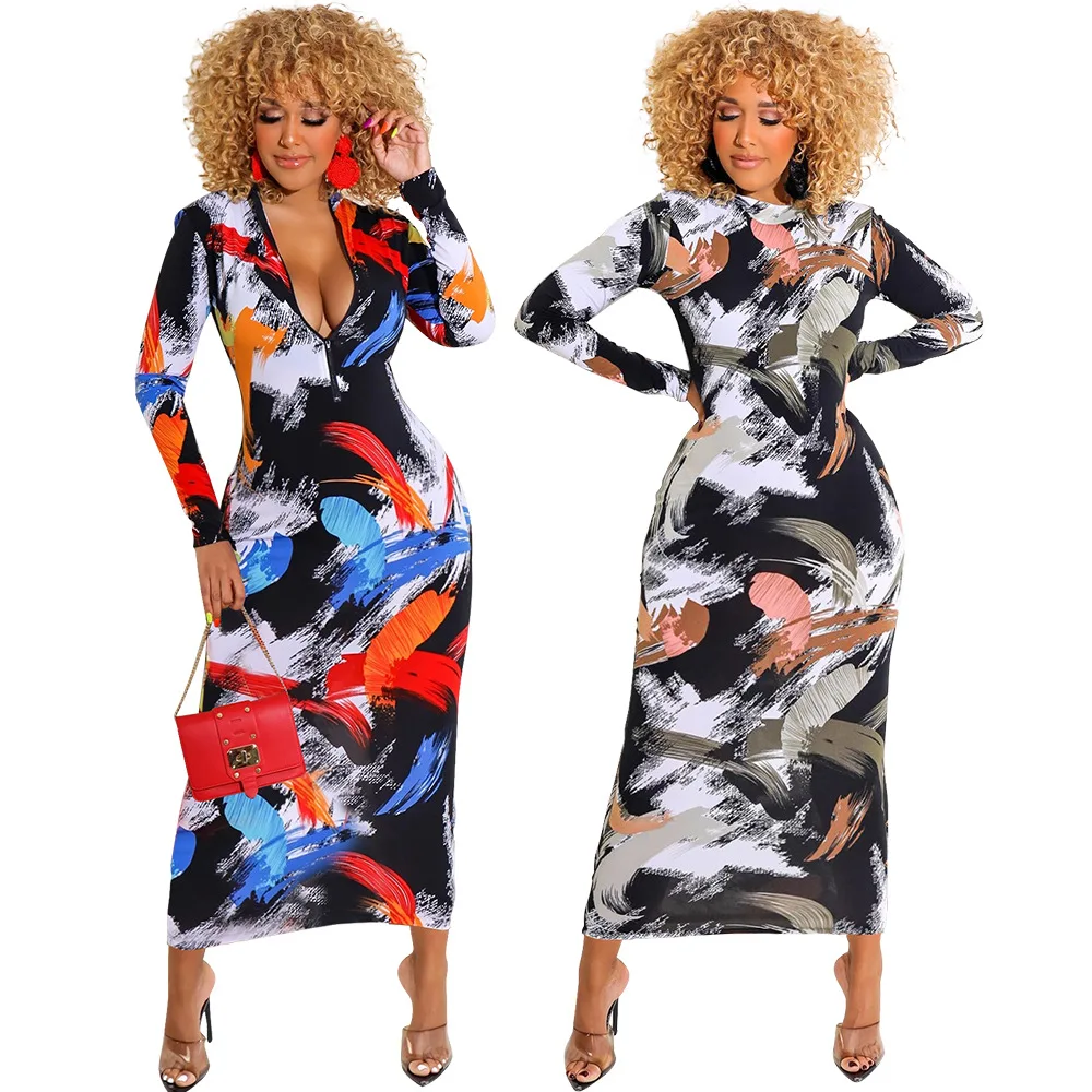2021 Autumn Spring Women Long Sleeve Printing Polyester O-neck Long Dress Woman Dress
2021 Autumn Spring Women Long Sleeve Printing Polyester O-neck Long Dress Woman Dress